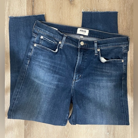 Agolde Sophie High Waisted Jeans Cropped Size 31 - Picture 8 of 9